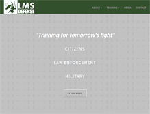 Tablet Screenshot of lmsdefense.com